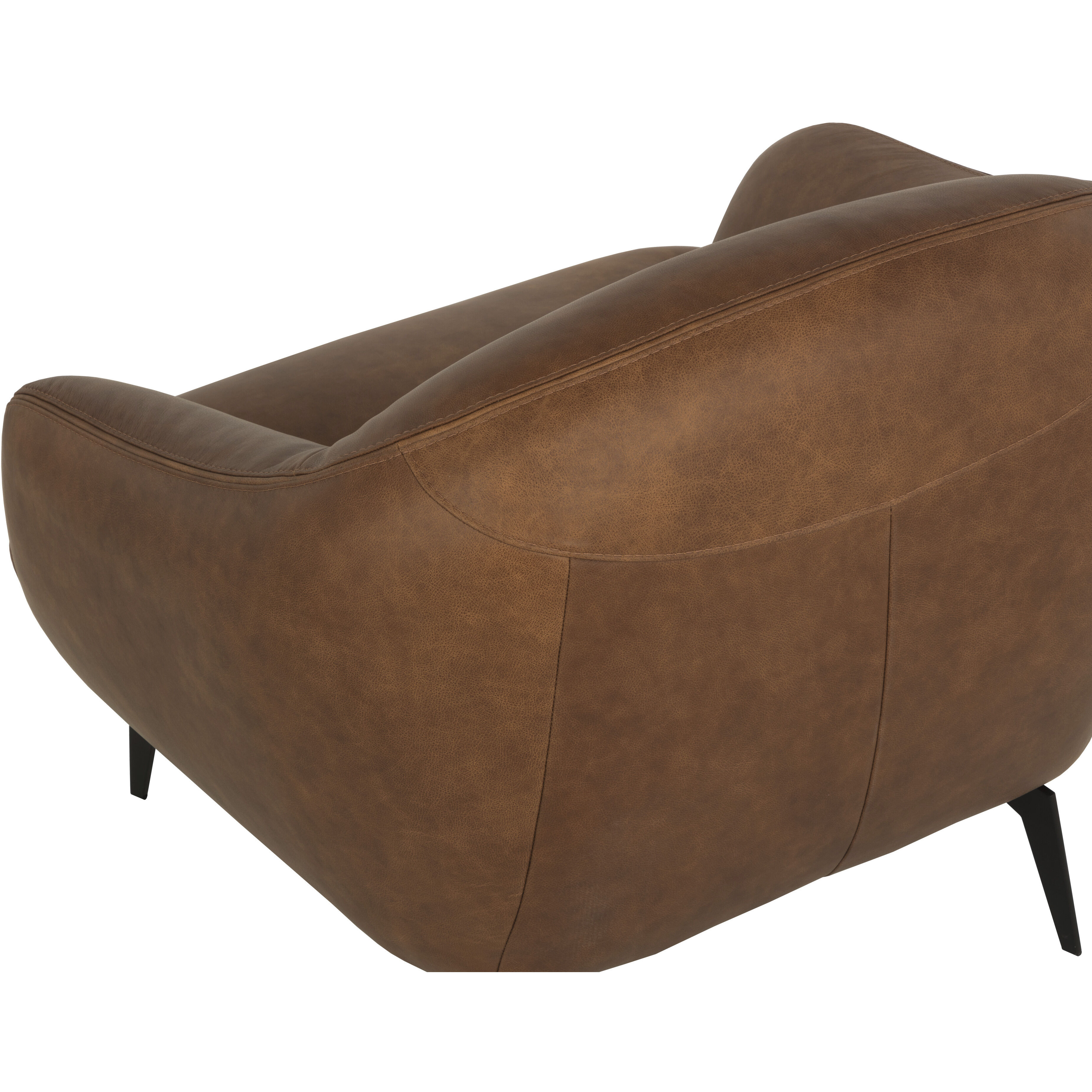 Armani Cognac Leather Armchair